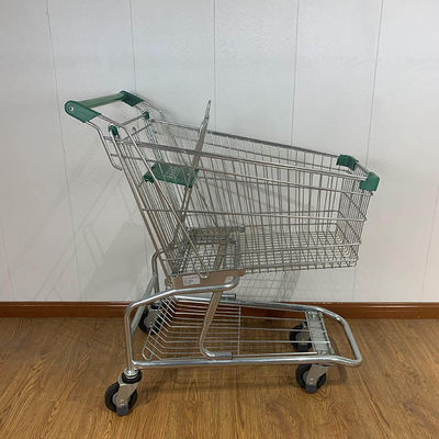 100L Grocery Store Rolling Trolley American Style Supermarket Shopping Trolley