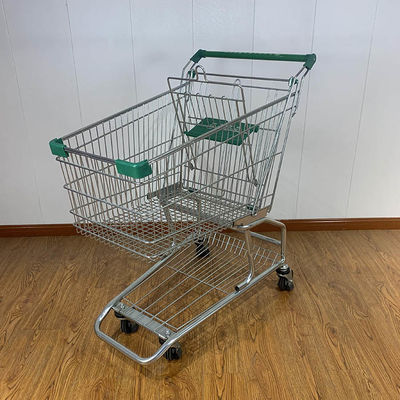 kopen 125L Retail Grocery Carts Amerikaanse stijl Supermarkt Winkelwagen online manufacture