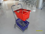 China 4 Swivel 3 Inch PVC Casters Supermarket Shopping Trolley Used In Small Shop company
