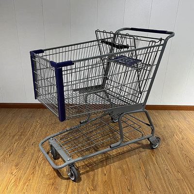 240L Large Capacity Convenience Store China Grocery Carts  American Style Hand Trolley