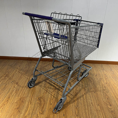 240L Large Capacity Convenience Store China Grocery Carts  American Style Hand Trolley