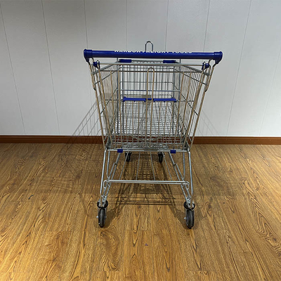 100L Asian Type Grocery store carring Galvanized SGS Certificate Escalator Grocery Shopping Trolley