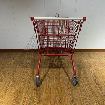 Customizable Spar light commercial 210L red shopping cart supermarket shopping cart