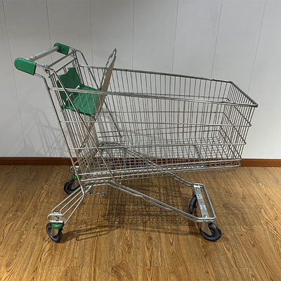 210L Russian Trolley Asian Standared Type Supermarket Shopping Cart Grocery Shopping Trolley