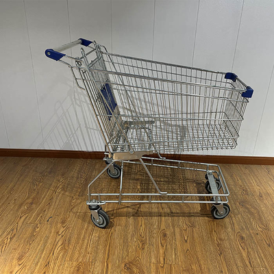 180L Australian Type Regular Various Supermarket Trolley Best-selling with Gray Plastic and 5'' Wheels
