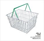 China Small Retail Store Metal Shopping Basket Chrome Plating 400x300x215mm company