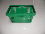 China Flexible Green Plastic Shopping Basket With Capacity 13KGS 420x290x220mm company