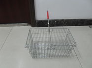 China Wire Metal Shopping Basket With Single Handle For Supermarket And Store 28L company