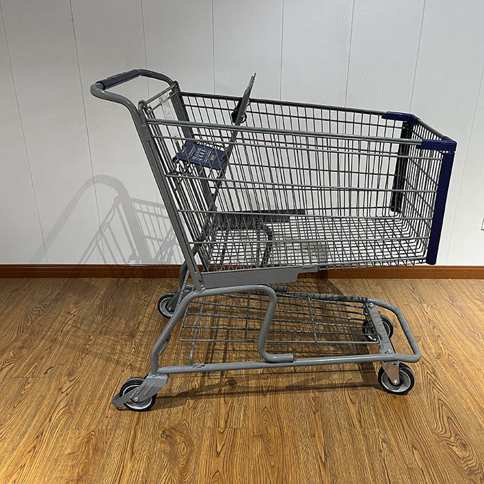 240L Large Capacity Convenience Store China Grocery Carts  American Style Hand Trolley