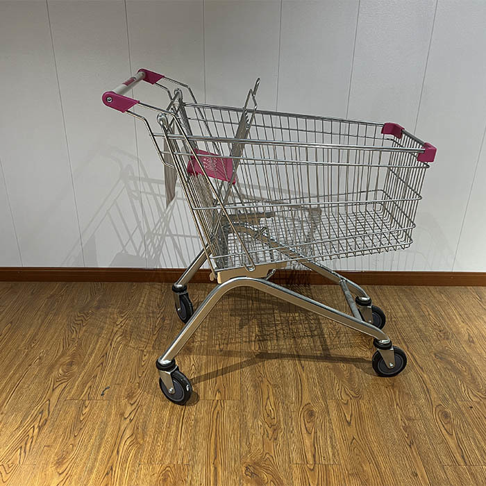 125L Retail CE Certificate Elevator Wheel Steel extended  Shopping Cart