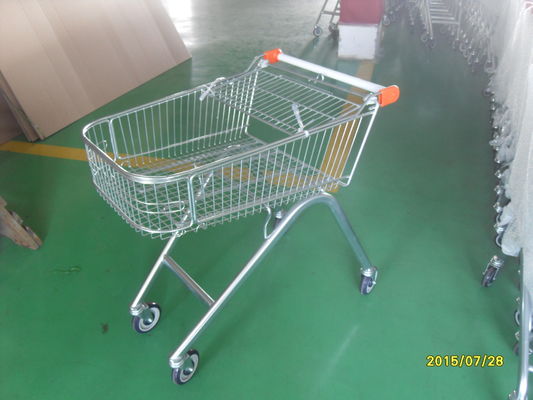 China European Style 71L Shopping Trolley Cart Metal With Swivel Casters factory