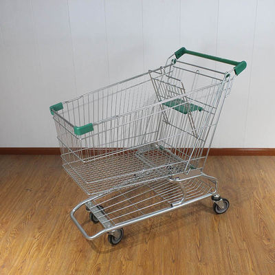 210L Durable Rolling Trolley Hot Selling Metal Shopping Trolley