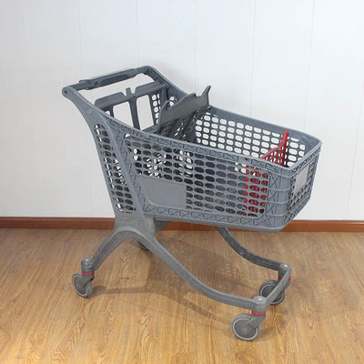 130L China All Plastic Push Trolley Plastic Shopping Carts