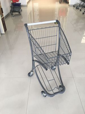 China 40 Liter Steel Tube Grocery Store Shopping Cart For Airport Supermarket factory