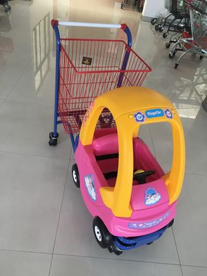 Metal Kids Shopping Carts , Kids Shopping Trolley Travelator Casters CE / GS / ROSH