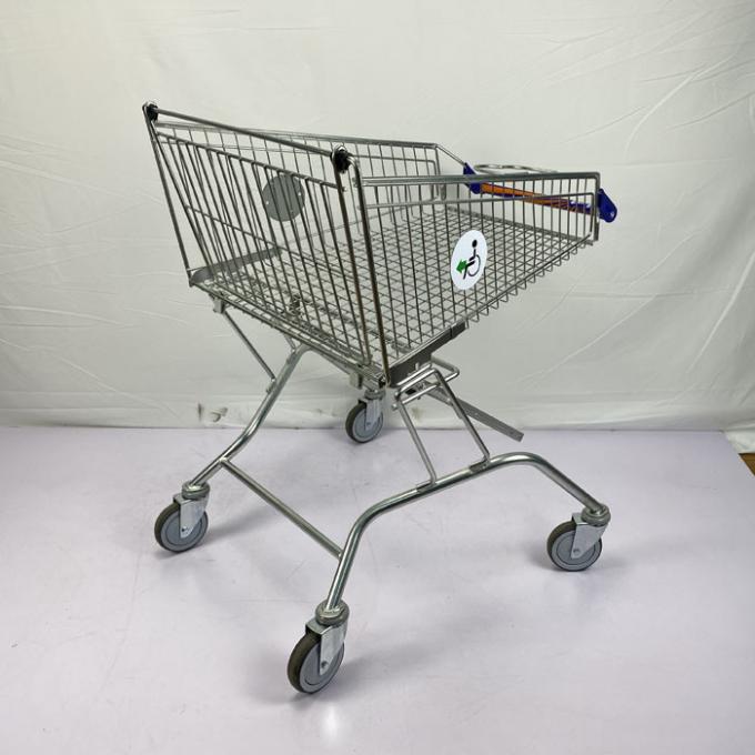Disabled Metal Shopping Trolley Handicapped Carts With Escalator Castor